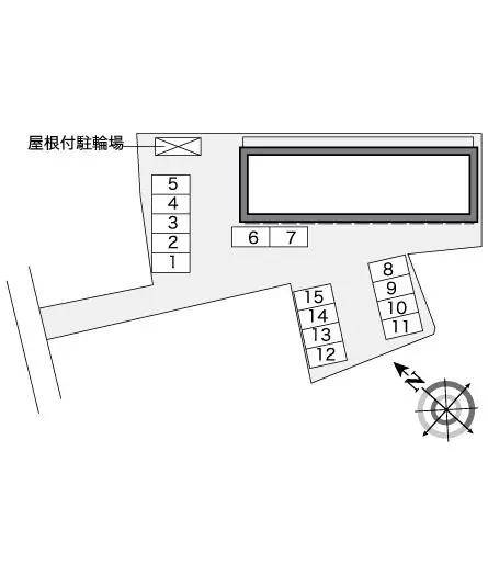 ★手数料０円★宗像市田久３丁目　月極駐車場（LP）